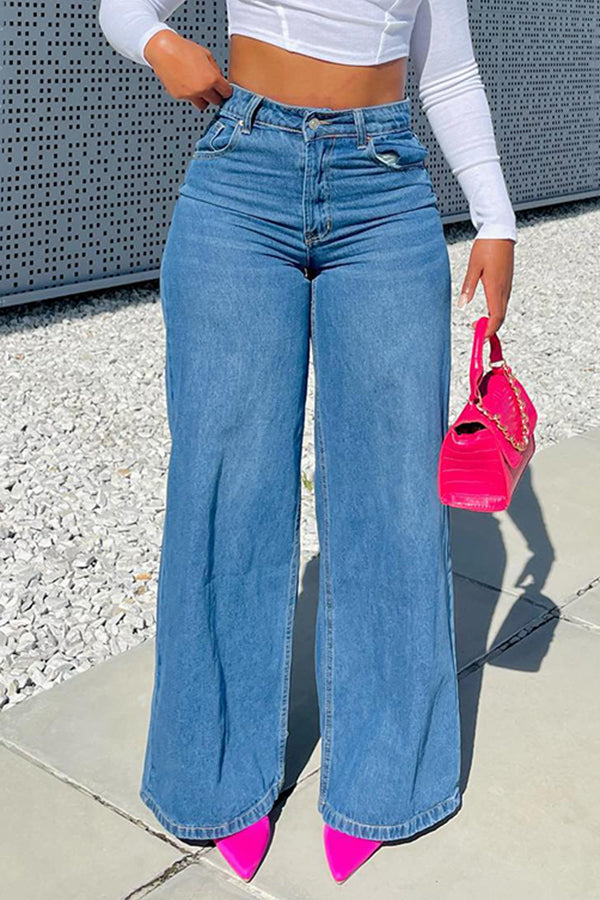 High Waist Wide Leg Jeans