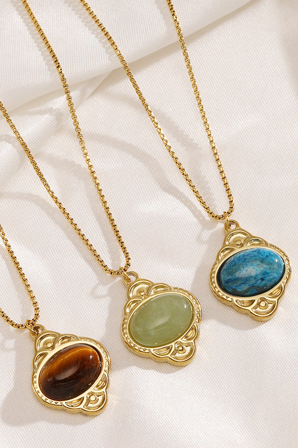 Classic Colorful Pendant Necklace