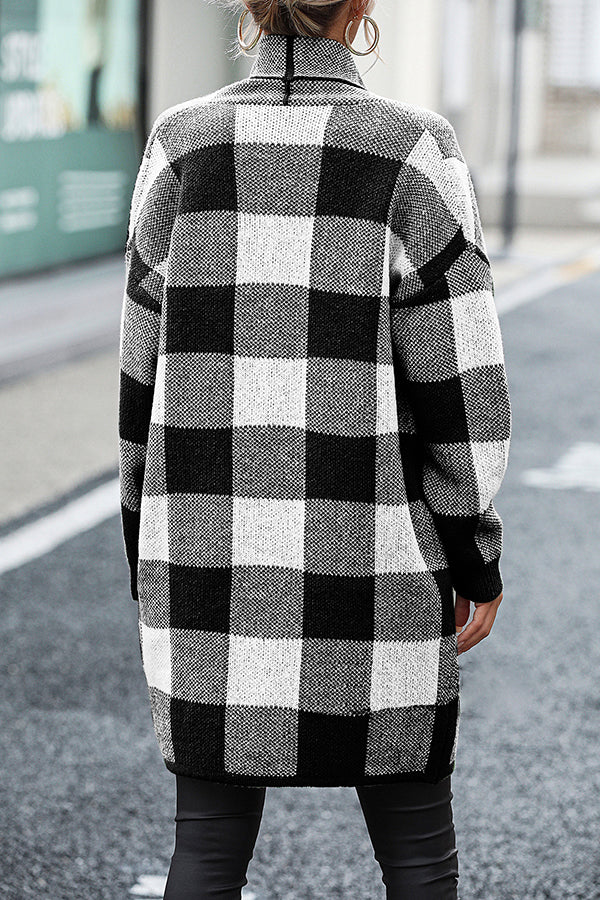 Open Front Colorblock Coat