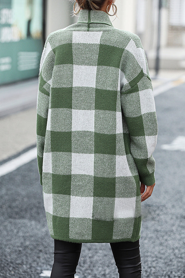 Open Front Colorblock Coat