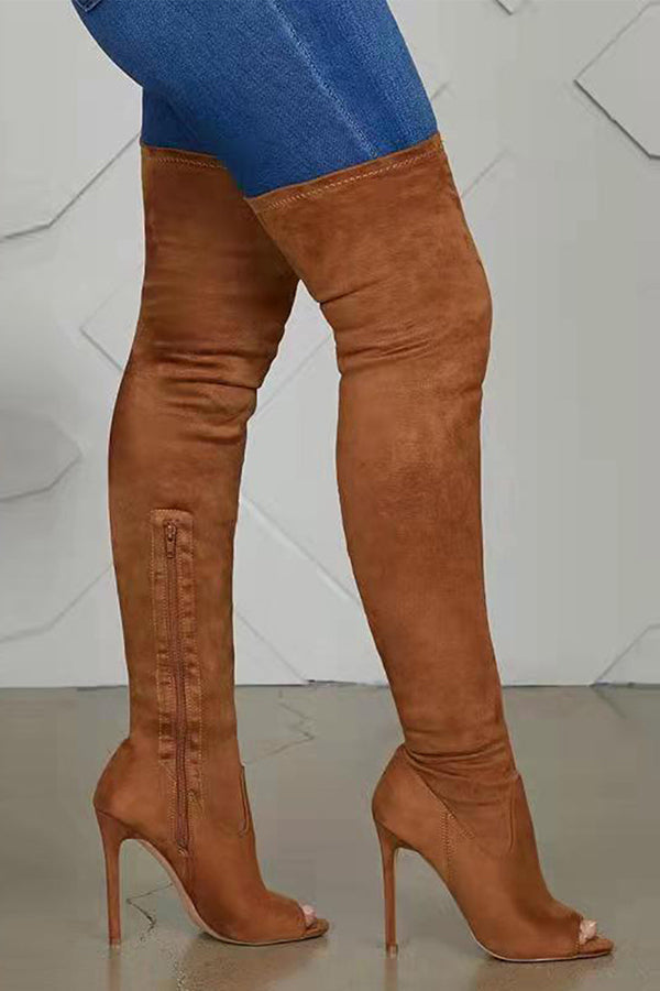 High Heels Over Knee Elastic Boots