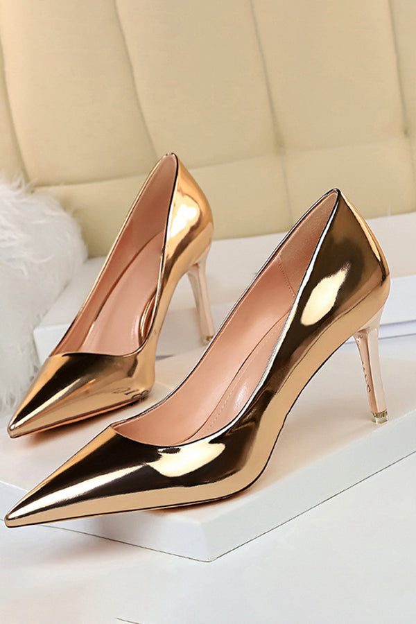 Metallic High Heels