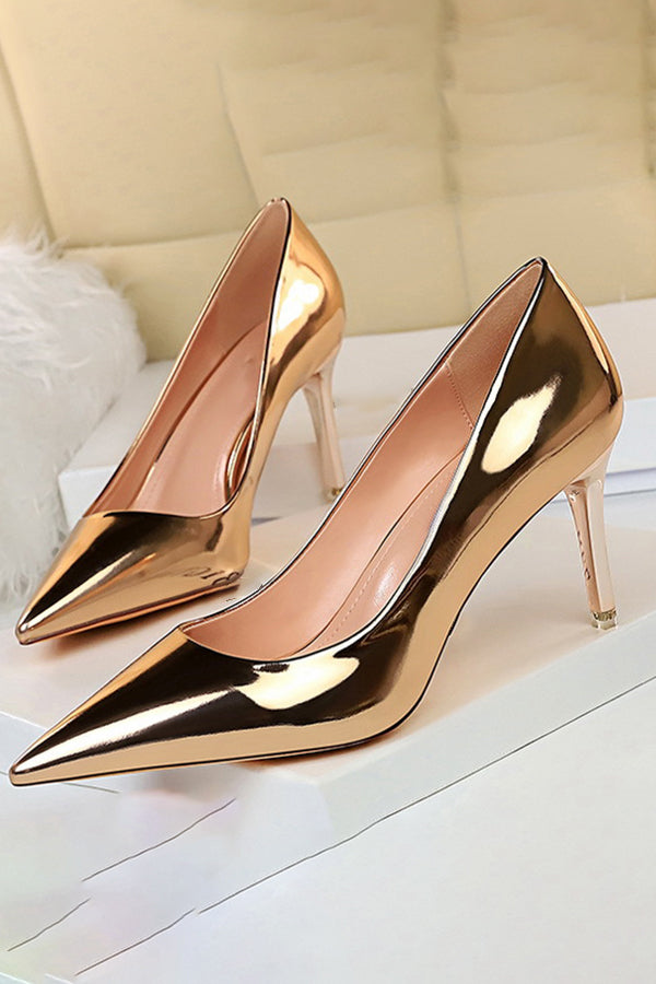 Metallic High Heels