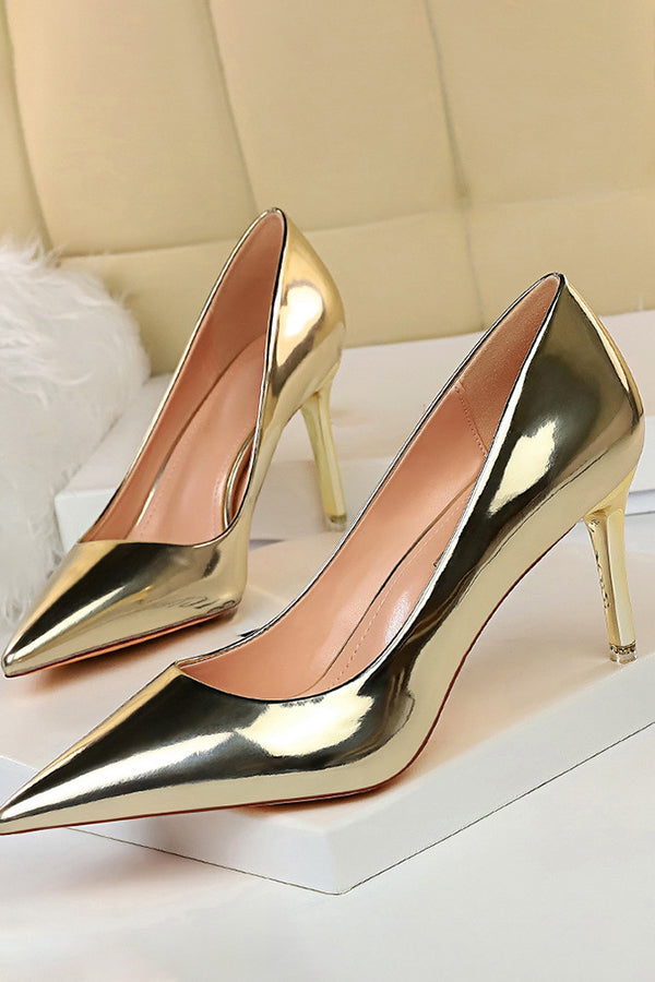 Metallic High Heels