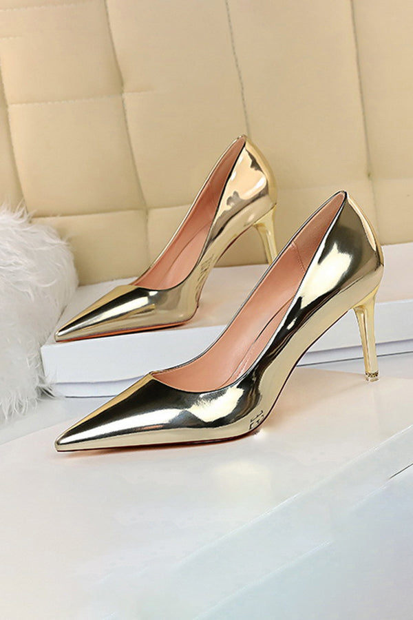 Metallic High Heels