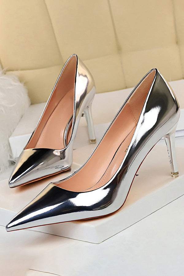 Metallic High Heels