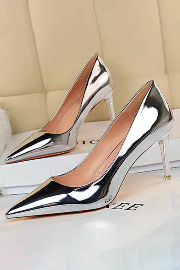 Metallic High Heels