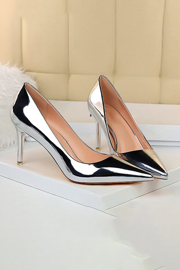 Metallic High Heels