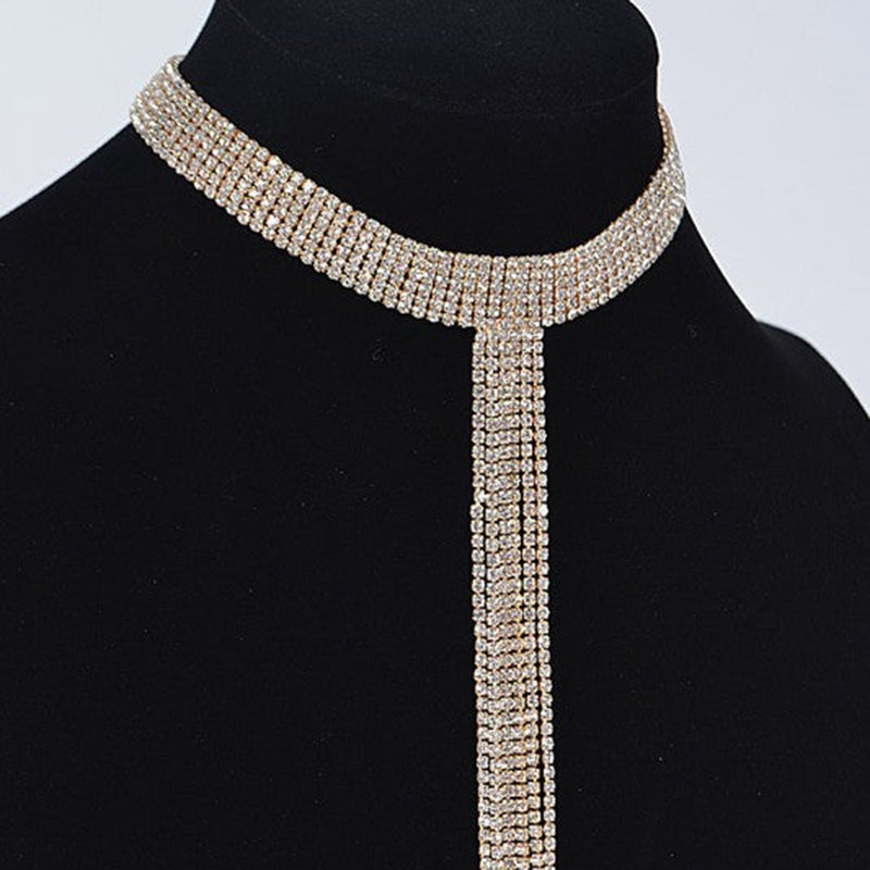 Full Rhinestones Choker Necklace